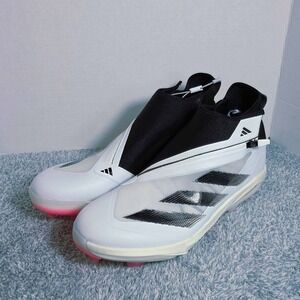 Adidas‎ Adizero Impact+ TPU Baseball Cleats Men's 14 White Black Pink IF8494 NEW